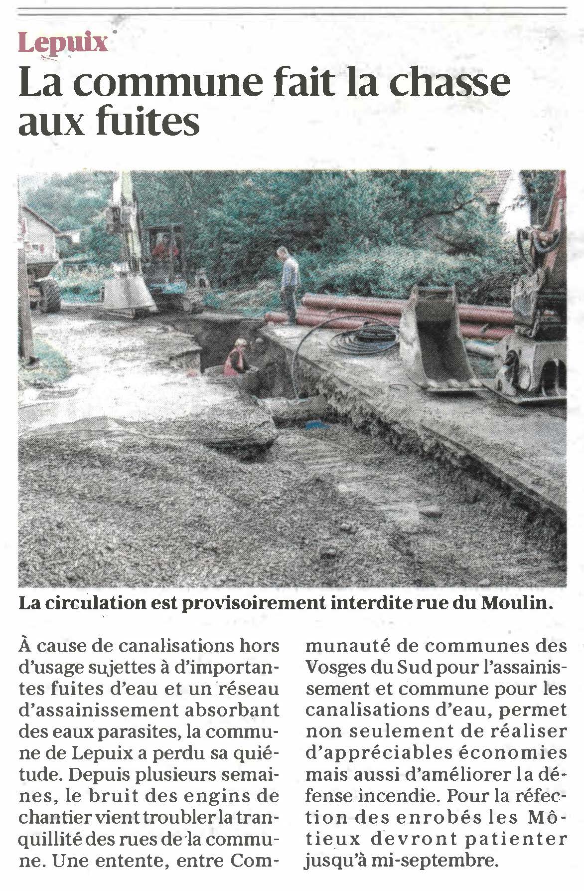 Chasse aux fuites